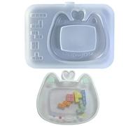 Résine Coulée Shaker Moule Époxy Sables Mouvants Moules En Silicone Moule Pour Pendentif Bijoux Porte-clés Décoration Artisanat Kit De Porte-clés En Silicone Avec Dessus