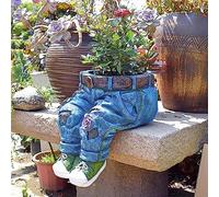 Résine Cowboy Ciment Art Pots De Fleurs Plantation De Plantes Succulentes. Pots De Plantes Pot De Fleurs Jardin Jardinières Intérieur Extérieur Grand Pot De Plante Rond En Plastique Pot De Fleur Jardi