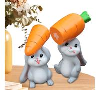 Résine De Carottes De Lapin - Pièce Maîtresse De Table De Vacances, Figurines De Lapen En Résine | Statues D'intérieur De Décoration Pour La Maison | Statue De Lapin, Décoration D'intérieur Pour La Ma