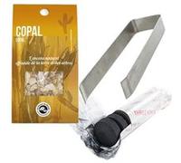 Résine de Copal à brûler + pince et rouleau de charbons - Les Encens du Monde Multicolore G