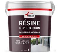 Résine de finition circulable polyuréthane - Étanchéité toit plat - ARCATHAN TRAFIC - 4 kg Blanc