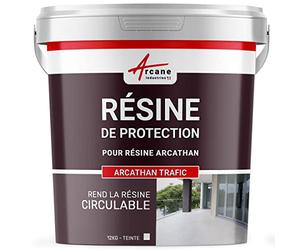 Résine de finition circulable, polyurethane pour etancheite, toiture plate : Arcathan trafic - 12 kg Blanc - ARCANE INDUSTRIES