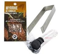 Résine de Myrrhe de Somalie à brûler + pince et rouleau de charbons - Les Encens du Monde Multicolore G