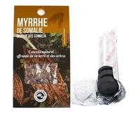 Résine de Myrrhe de Somalie à brûler + rouleau de 10 charbons Noir