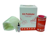 Résine de Polyester + Catalyseur (Kit 1 kg + Fibre mat-300. 1/m2)