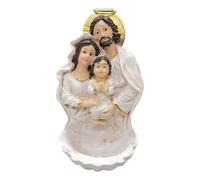 Résine de sculpture murale chrétienne classique Nativité Sainte Famille Statue Écriture suspendue pour Église Décors Cadeau catholique
