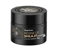 Resine de Shilajit Himalaya Vegan 50g avec 87% d'Acide Fulvique, sans OGM, sans Gluten, 800 mg par Portion, Alternative au Shilajit Himalaya Bio et aux Gélules, Cuillère Incluse