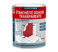 Résine d'étanchéité douche - PROCOM - 0,75 L Transparent - Mono-composant - Pour carrelage et murs - Fabriqué en France
