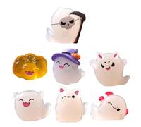 Résine d'Halloween luminescente dans des figurines sombres 7 pièces Figurine fantôme miniature