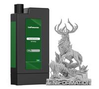 Résine d'impression 3D Standard à durcissement Rapide UV à Base de Plantes avec Haute précision et Faible viscosité, Convient pour 8K/12K/14K GK3 série DLP LCD Impression 3D, Gris Clair, 3,6 kg