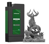 Résine d'impression 3D Standard à durcissement Rapide UV à Base de Plantes avec Haute précision et Faible viscosité, Convient pour 8K/12K/14K GK3 série DLP LCD Impression 3D, Gris foncé, 3,6 kg