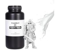 Résine d'imprimante 3D, résine UV améliorée 405nm résine photopolymère standard à durcissement rapide pour impression 3D LCD - blanc 1KG