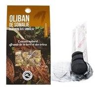 Résine d'Oliban de Somalie à brûler + rouleau de 10 charbons - Les Encens du Monde Multicolore G