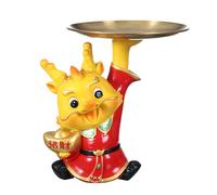 Résine Dragon Money Jar Boîte De Pièces Monnaie en Résine Unique Clés Bureau Petits Objets pour L'économie Et La Décoration Décoration Solution Stockage Unique Figurine Faite À La