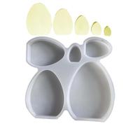 Résine d'œuf de Pâques | Moule en silicone 3D pour moulage de résine | Bougies antiadhésives pour fabrication de bougies d'aromathérapie, savon fait à la main