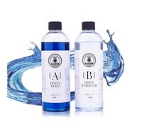 Résine époxy Bleu océan 474 ML résine époxy Haute Brillance sans Bulles, résine époxy de Table pour l'artisanat (237 ML x 2)