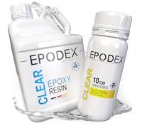 Résine époxy kit complet ECO MAX | Résine époxy transparente pour coulées jusqu'à 10 cm | Kit de coulée avec ou sans pigments | Idéal pour tables rivières, lampes, projets de grande hauteur et plus