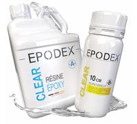 Résine époxy kit complet ECO MAX | Résine époxy transparente pour coulées jusqu'à 10 cm | Kit de coulée avec ou sans pigments | Idéal pour tables rivières, lampes, projets de grande hauteur et plus
