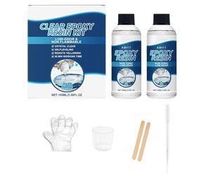 Résine époxy - Kit époxy | Résines époxy , ensemble d'outils transparents à haute transparence Résine de coulée transparente 3 ans Durée de conservation pour les débutants A