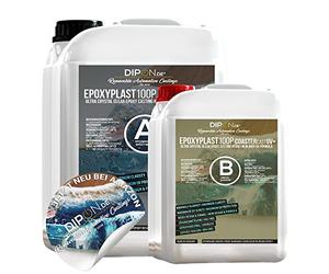 Résine époxy Plast 100P CoasterCast UV + 6,0 kg I Verre transparent & sans bulles I Protection UV maximale I Sans BPA non toxique I Convient pour les marque-pages en résine Art Pendentif Sous-verre