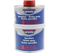Résine époxy - Réparation - Revêtement - 2 composants - Presto - Pot de 500g