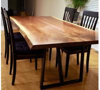 résine époxy table à manger vrai bois meubles massifs cascade table époxy 260x100cm