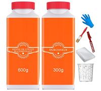 Résine époxy transparent avec durcisseur 600g - Kit de réparation PRV pour bateau, voiture, modélisme, construction de véhicules - Tissu roving inclus, Tissu de verre 160g/qm - BEKATEQ BK-170EP