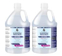 Resine Epoxy Transparente à Durcissement Rapide - 4h de Démoulage - RESIN4DECOR 1:1 Résine & Durcisseur Pour L'artisanat D'art et La Bijouterie Non Jaunissante Inodore Résistant à la Chaleur - 3780ml