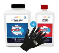 Résine Epoxy Transparente Ensemble De 2,25kg - Résine Coulée Pour Bois + Gants Gratuits