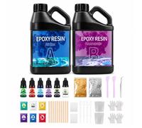Resine epoxy transparente et durcisseur 500 g 1: 1 durcissement rapide adhésion haute résistance pour craft bijoux tables de rivière
