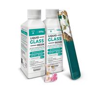 Résine Époxy Transparente Liquid Glass, Effet Verre - Idéale Pour Bricolage, Bijoux, Diy Et Décorations, Créations Artistiques, Modélisme. Colorable, Facile À Utiliser (300 Gr)