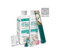 Résine Époxy Transparente Liquid Glass - Idéale pour Bricolage, Bijoux, décorations, créations artistiques, modélisme (300 gr)