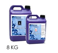 Résine Époxy TRANSPARENTE Multi-Usage Non Toxique KG. 8 ( La Plus Utilisée )