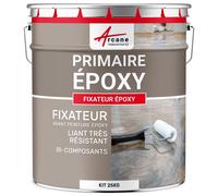 Résine epoxy transparente, primaire, sous couche, accrochage, béton, métal, fixateur : Fixateur epoxy 25 kg