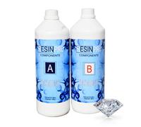 Résine Époxy TRASPARENTE Multi-Usage Atoxique Pour Coulées Jusqu'à 2 Cm 1600 Gr.