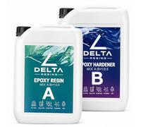 Résine époxy ultra transparente non toxique - Résine + durcissante, effet eau pour créations artistiques, revêtement de surface, modélisme, bricolage, bricolage - DeltaResins (le plus classique) (3,0