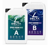 Résine époxy ultra transparente professionnelle dans un rapport de 1:0,5 pour Tumbler Bois, Bar, Table, Fabrication de bijoux, Décoration artisanale (la plus utilisée) - Delta Resins (7,5 KG)