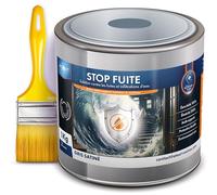 résine étanchéité. LE STOP FUITE Atout Résine 1KG de membrane de protection polyvalente multi-usages revêtement de réparation imperméable pour votre toiture murs sols et infiltrations et son pinceau