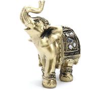 Résine Feng Shui éléphant Trunk Statue Heureuse richesse Figure Accueil Décoration