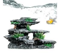 Résine Fish Tank Mountain Stone - Hill Rockery Decorative, Aquarium Mountain Stone | Ornement d'aquarium réaliste, conception robuste avec poissons, paysages sous-marins naturels pour jardins, 7,1 x