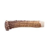 Résine Imitation Bois de Cerf Manche de Couteau 4,7 Pouces | Aspect Bois , Motif Antler Brun, Confort Ergonomique, Usage la Cuisine et Restauration, Bricolage Facile
