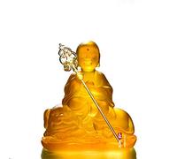Résine ksitigarbha bodhisattva Statue Sculpture Bouddhisme Portable Bouddha Statuette Figurine Moderne décor Adorable Feng Feng Shui décoration Voiture