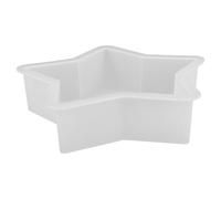 Résine Moule en Silicone Étoile à Cinq Branches, Loisirs Créatifs | Démoulage Facile, Résistant à Chaleur, Blanc Souple, pour Étudiants, Ateliers, Cire