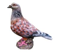 Résine Pigeons Décor Sculptures Pigeon Statue Oiseau Décoration Jardin Figure Sculpture en résine en forme de colombe - Décoration d'extérieur pour patio, cour, jardin,C spotted bird,22*12*23CM