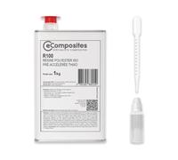 Résine Polyester Iso | 1 kg | + Catalyseur PMEC + Pipette de dosage 3 ml - Réparation, Stratification Résine Bateau, Carrosserie Voiture, Piscine, Bois