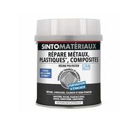 Résine polyester - SINTO - Pot de 1,1kg - Répare et étanchéifie - Durcissement rapide - Inaltérable
