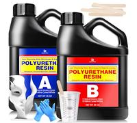 Résine polyuréthane, 2000g résine de coulée polyuréthane, blanche, à séchage rapide, faible viscosité et faible odeur, pour la fabrication de modèles prototypes, statues, accessoires à effets