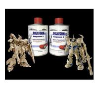 Résine Polyuréthane - POLYFORM - Beige - 1 kg - Bi composants A + B - Dureté élevée