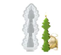 Résine pour Noël | Moule Silicone pour Bougies 3 Cavités | Matériaux pour la création de chocolat Biscuits Bonbons Savon Époxy Craie Décorations | Décorations de Noël