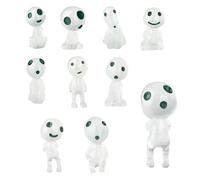 Résine Princesse Mononoke Figurine,20 Pièces Figurines Elfes des Arbres Figurine de Statue de Jardin Esprit Arbre Princesse Mononoké pour Decoration Jardin et la Décoration Intérieure,Extérieure